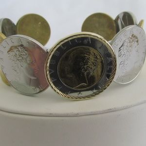 Milor Italian Made Real Italain Coins 14KYG Bezel